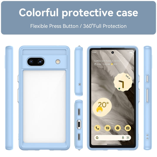 For Google Pixel 7a Colorful Series Acrylic + TPU Phone Case(Blue) by buy2fix