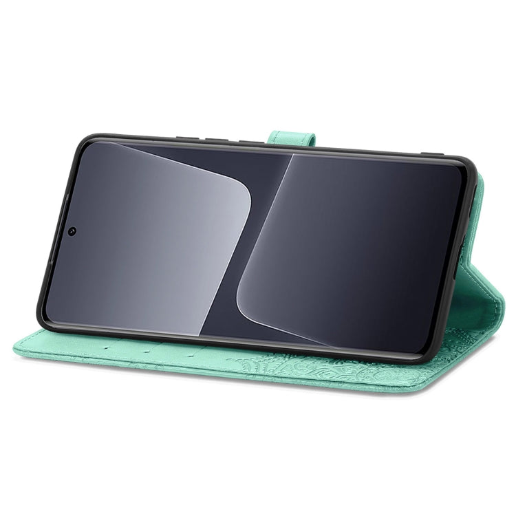 For Xiaomi 13 Mandala Flower Embossed Leather Phone Case(Green) - Xiaomi Cases by buy2fix | Online Shopping UK | buy2fix