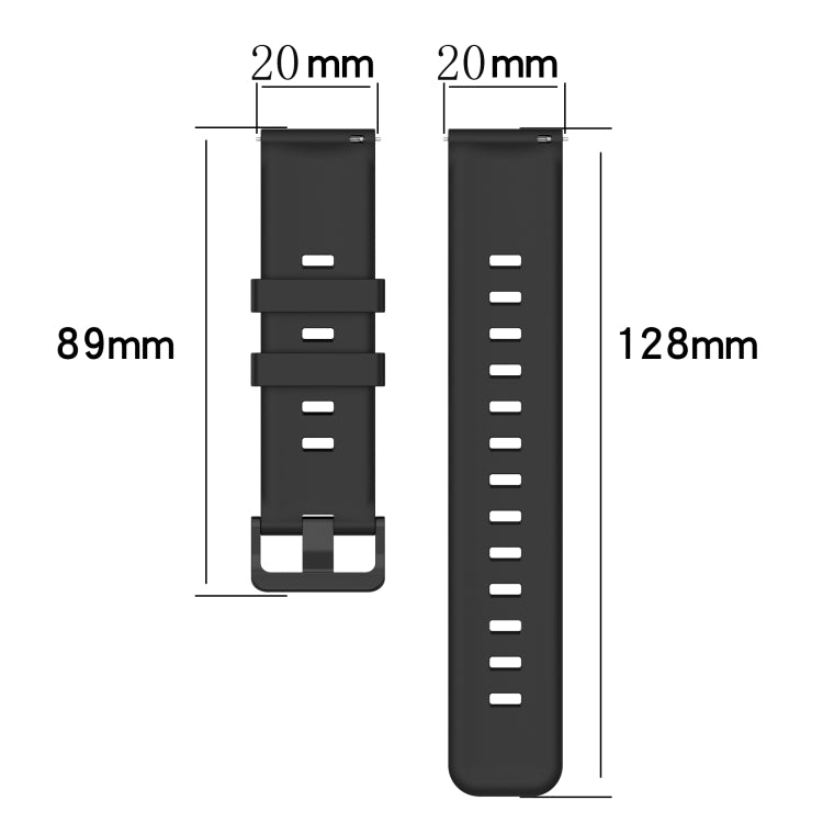 For Huawei Watch GT3 42mm 20mm Concave Striped Slicone Watch Band(Grayish Green) - Watch Bands by buy2fix | Online Shopping UK | buy2fix
