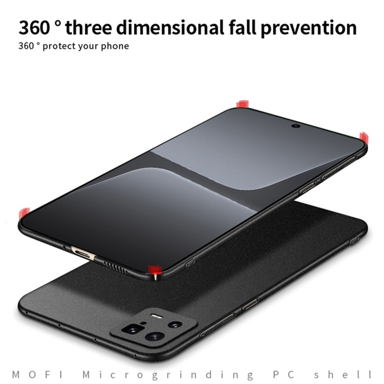 For Xiaomi 13 MOFI Fandun Series Frosted Ultra-thin PC Hard Phone Case(Gray) - Xiaomi Cases by MOFI | Online Shopping UK | buy2fix