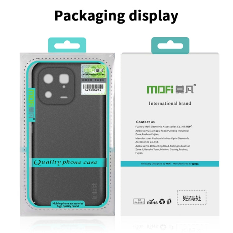 For Xiaomi 13 MOFI Fandun Series Frosted Ultra-thin PC Hard Phone Case(Gray) - Xiaomi Cases by MOFI | Online Shopping UK | buy2fix