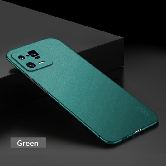 For Xiaomi 13 Pro MOFI Fandun Series Frosted Ultra-thin PC Hard Phone Case(Green) by MOFI