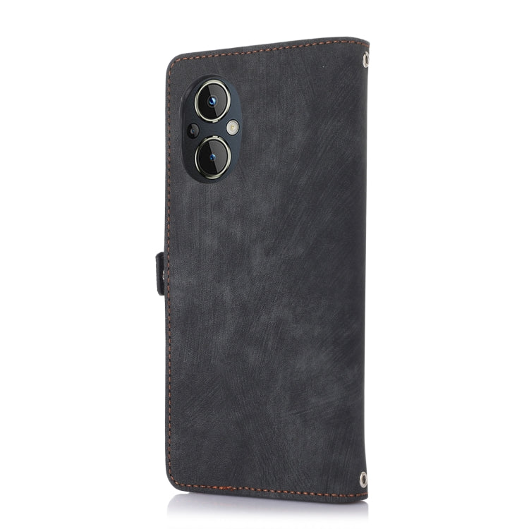 For Nothing Phone 1 Zipper Card Slot Buckle Wallet Leather Phone Case(Black) - Nothing Cases by buy2fix | Online Shopping UK | buy2fix