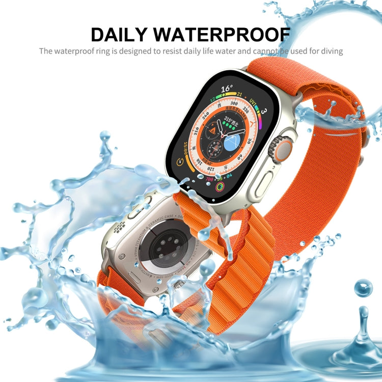 For Apple Watch Ultra 3 / 2 / 1 49mm ENKAY Hat-Prince Waterproof Full Coverage PC Frame + 9H Tempered Glass Case(Transparent) by ENKAY