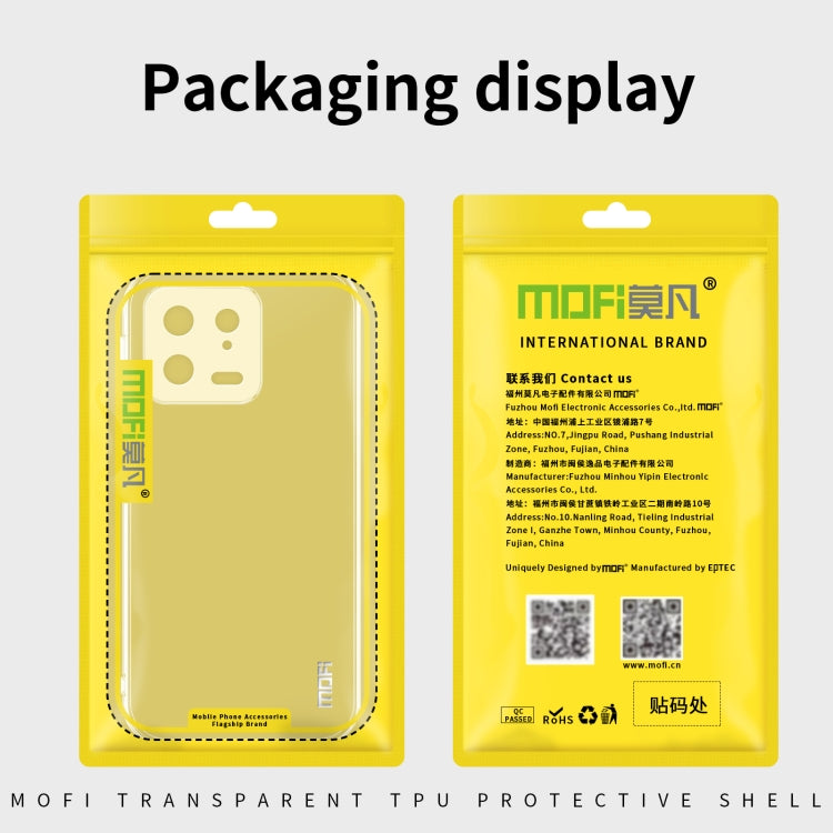 For Xiaomi 13 MOFI Ming Series Ultra-thin TPU Phone Case(Transparent) by MOFI