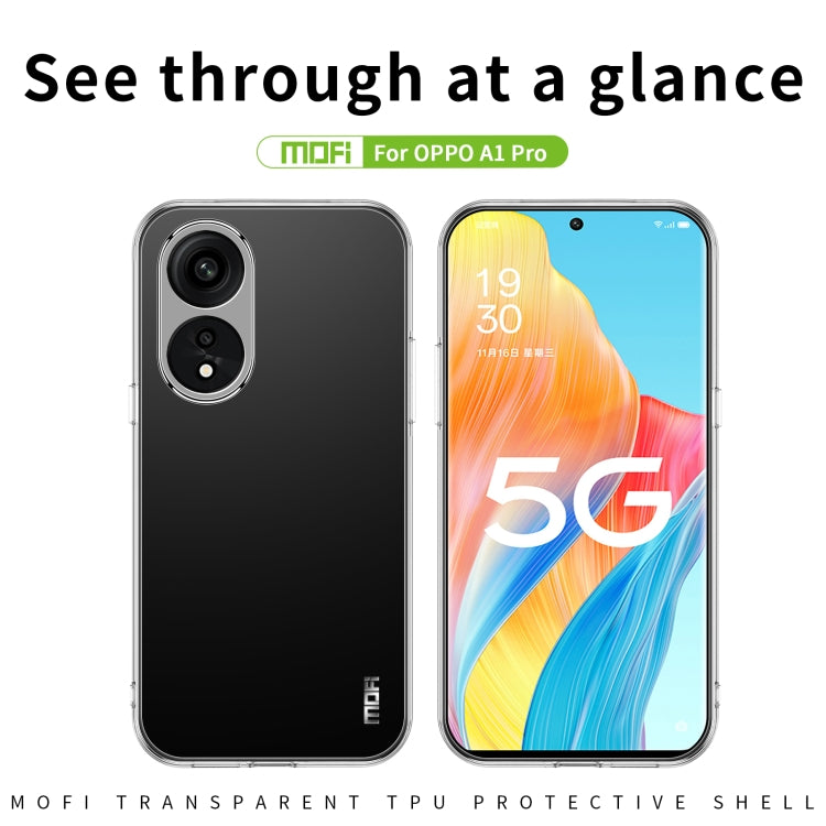 For OPPO A1 Pro MOFI Ming Series Ultra-thin TPU Phone Case(Transparent) - OPPO Cases by MOFI | Online Shopping UK | buy2fix