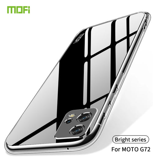 For Motorola Moto G72 MOFI Ming Series Ultra-thin TPU Phone Case(Transparent) by MOFI