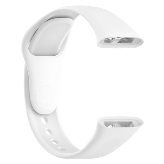For Redmi Watch 3 Loop Type Solid Color Silicone Watch Band(White) by buy2fix