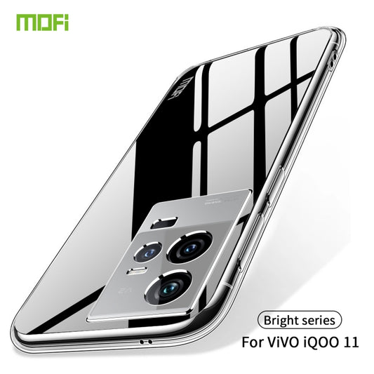 For vivo iQOO11 MOFI Ming Series Ultra-thin TPU Phone Case(Transparent) by MOFI