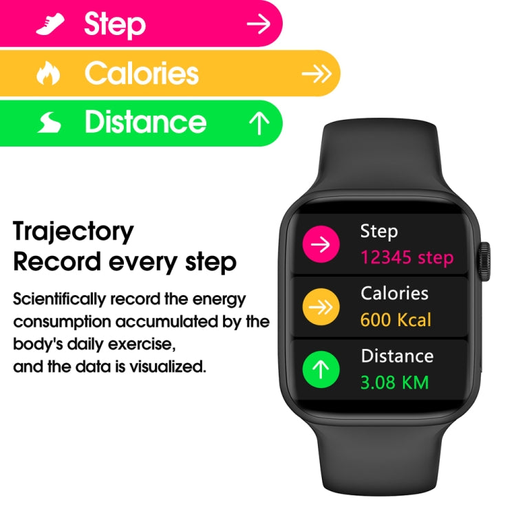 W38 1.9 inch Color Screen Smart Watch,Support Heart Rate Monitoring / Blood Pressure Monitoring(Blue) by buy2fix
