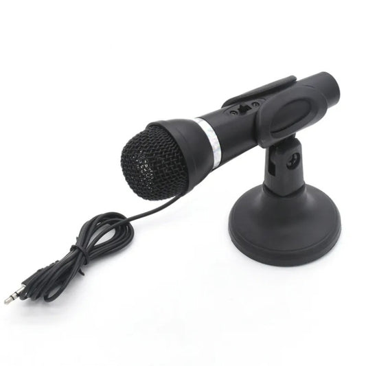 K-307 3.5mm Home Stereo MIC Computer Desktop Chatting Gaming Microphone with Stand by buy2fix