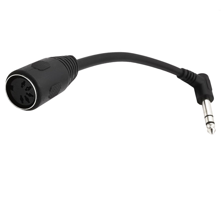 JUNSUNMAY 6.35mm 1/4 inch Male to Female 5 Pin MIDI Audio Stero Adapter, Cable Length: 20cm - Microphone Audio Cable & Connector by JUNSUNMAY | Online Shopping UK | buy2fix