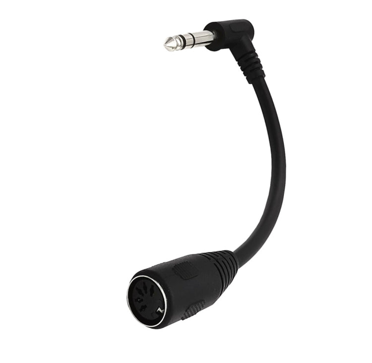JUNSUNMAY 6.35mm 1/4 inch Male to Female 5 Pin MIDI Audio Stero Adapter, Cable Length: 20cm - Microphone Audio Cable & Connector by JUNSUNMAY | Online Shopping UK | buy2fix