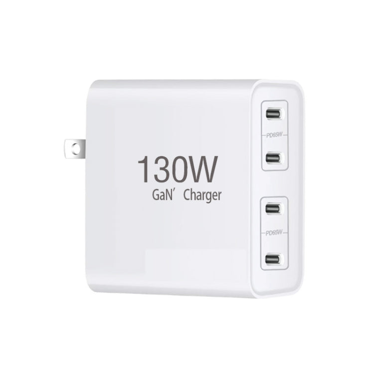 GaN 130W 4-Port USB-C PD65W / PD30W Multi Port Type-C Charger with 1.8m Type-C to MagSafe 1 / L Header Data Cable US Plug - Cable & Adapter by buy2fix | Online Shopping UK | buy2fix