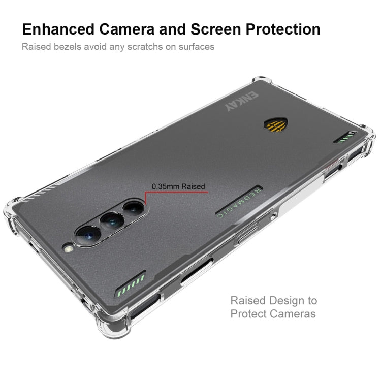 For ZTE Nubia Red Magic 8 Pro ENKAY Hat-Prince Clear TPU Shockproof Phone Case - ZTE Cases by ENKAY | Online Shopping UK | buy2fix