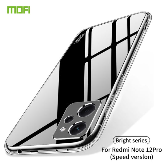 For Xiaomi Redmi Note 12 Pro Speed MOFI Ming Series Ultra-thin TPU Phone Case(Transparent) by MOFI