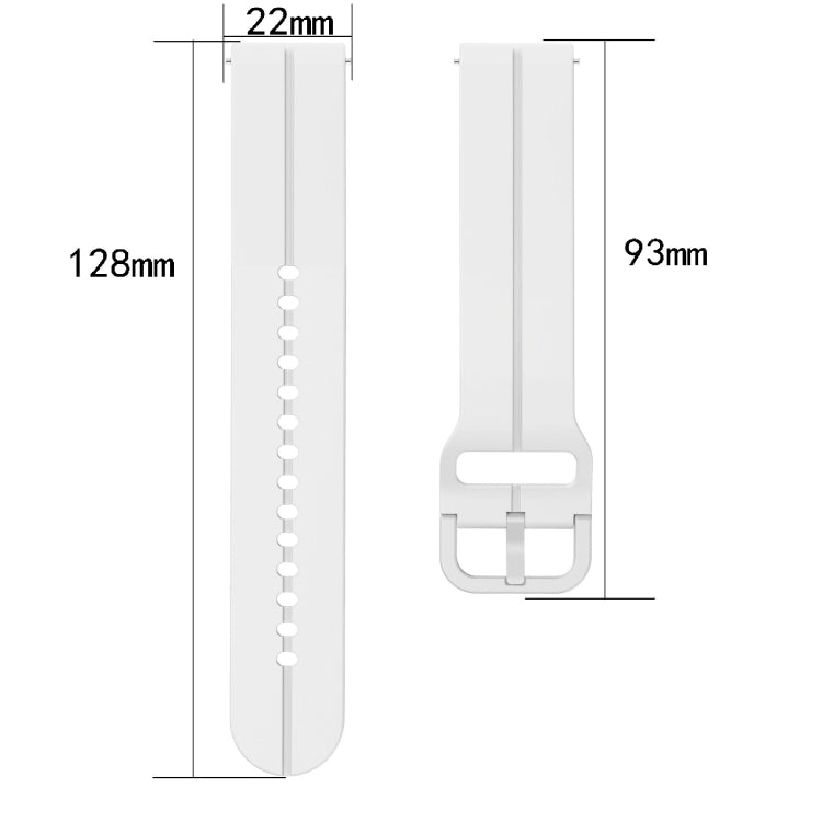 For Huawei GT2 46mm 22mm Loop Silicone Watch Band(Dark Green) by buy2fix