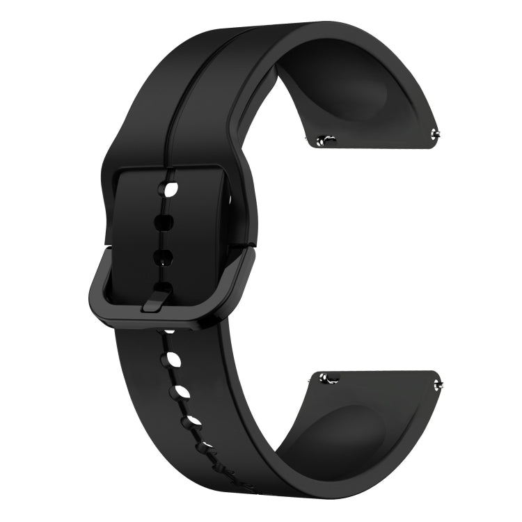 For Xiaomi MI Watch Color 22mm Loop Silicone Watch Band(Black) - Watch Bands by buy2fix | Online Shopping UK | buy2fix