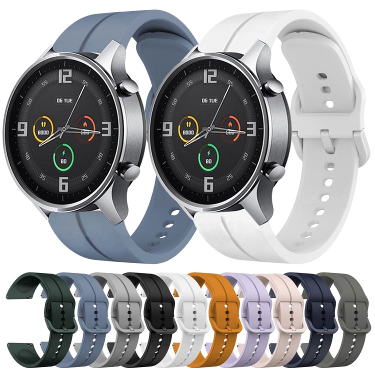 For Xiaomi MI Watch Color 22mm Loop Silicone Watch Band(Black) - Watch Bands by buy2fix | Online Shopping UK | buy2fix