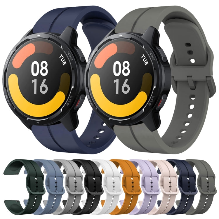 For Xiaomi MI Watch S1 Active 22mm Loop Silicone Watch Band(Black) - Watch Bands by buy2fix | Online Shopping UK | buy2fix