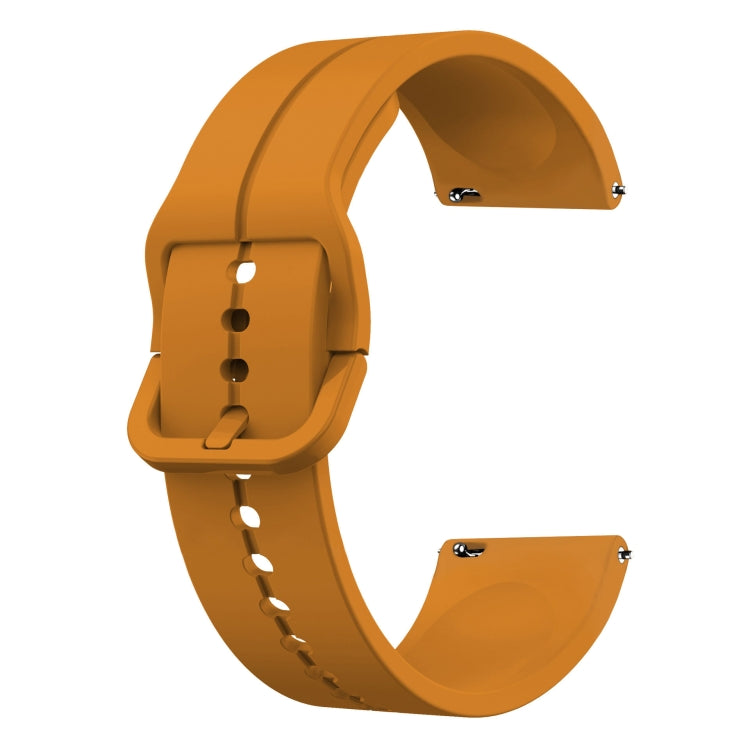 For Xiaomi Haylou RT2 LS10 22mm Loop Silicone Watch Band(Amber Yellow) - Watch Bands by buy2fix | Online Shopping UK | buy2fix