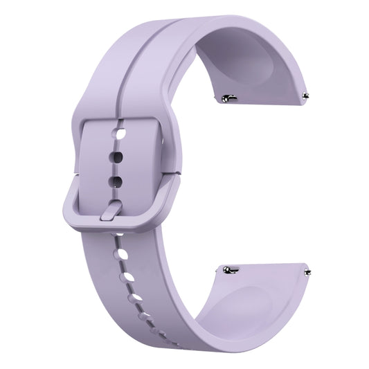 For Garmin Forerunner 255 Music 22mm Loop Silicone Watch Band(Purple) by buy2fix