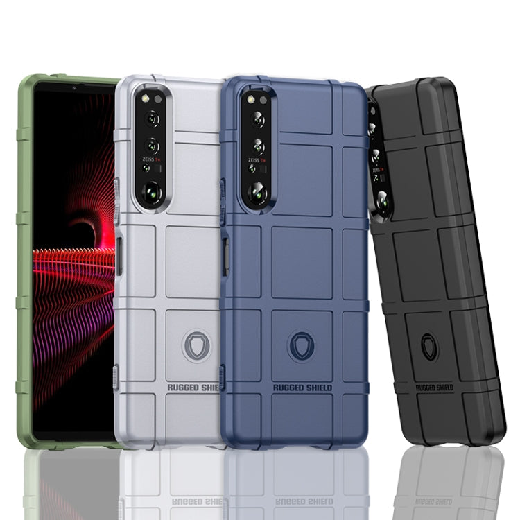 For Sony Xperia 1 V Full Coverage Shockproof TPU Phone Case(Army Green) by buy2fix