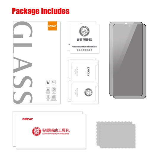 For Honor X8A 2pcs ENKAY 28 Degree Anti-peeping Tempered Glass Full Screen Film by ENKAY