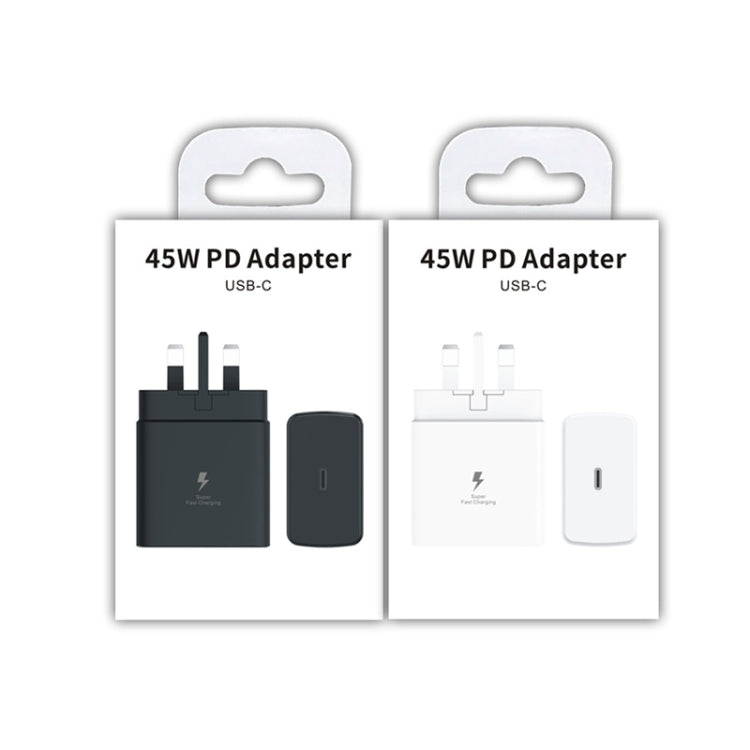 M135 45W USB-C / Type-C Port Fast Charger, UK Plug(White) by buy2fix