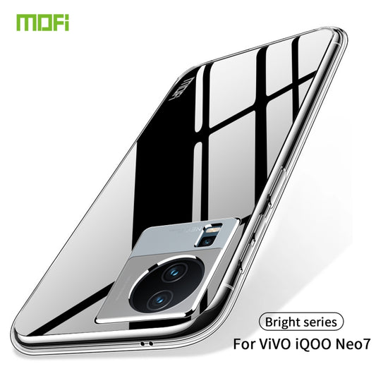 For vivo iQOO Neo7 MOFI Ming Series Ultra-thin TPU Phone Case(Transparent) by MOFI