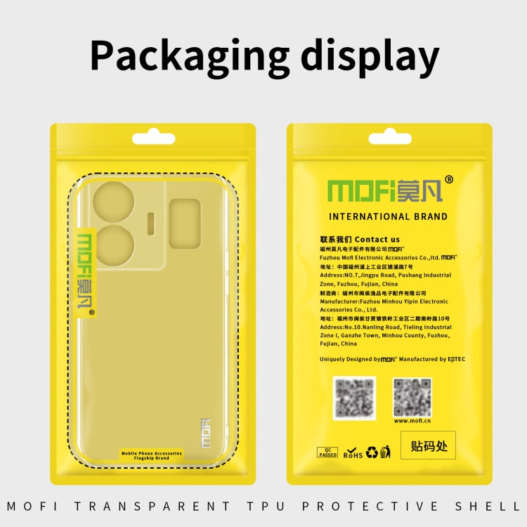 For vivo iQOO 11 Pro MOFI Ming Series Ultra-thin TPU Phone Case(Transparent) by MOFI