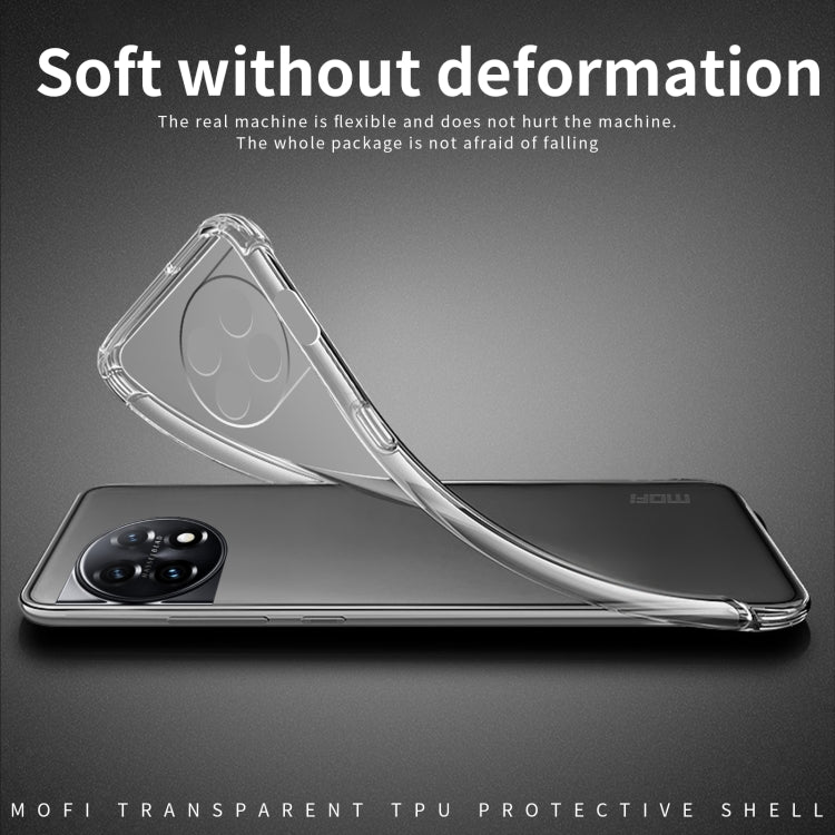 For OnePlus 11R / Ace 2 MOFI Ming Series Ultra-thin TPU Phone Case(Transparent) - OnePlus Cases by MOFI | Online Shopping UK | buy2fix