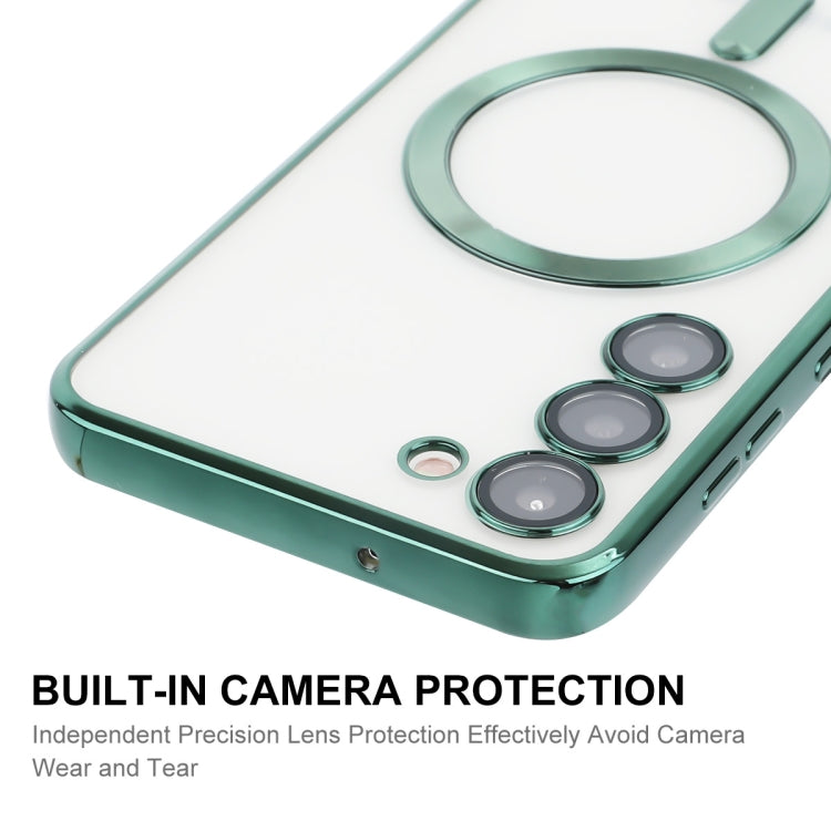 For Samsung Galaxy S23+ 5G ENKAY Electroplated MagSafe Shockproof TPU Phone Case with Lens Film(Green) - Galaxy S23+ 5G Cases by ENKAY | Online Shopping UK | buy2fix