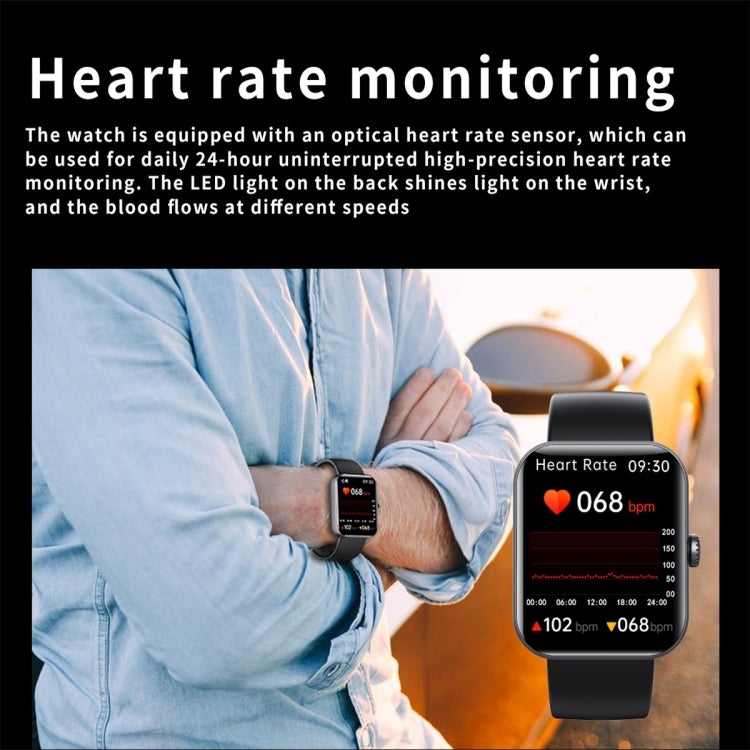 F57L 1.91 inch Color Screen Smart Watch,Support Heart Rate Monitoring / Blood Pressure Monitoring(Black) - Smart Wristbands by buy2fix | Online Shopping UK | buy2fix