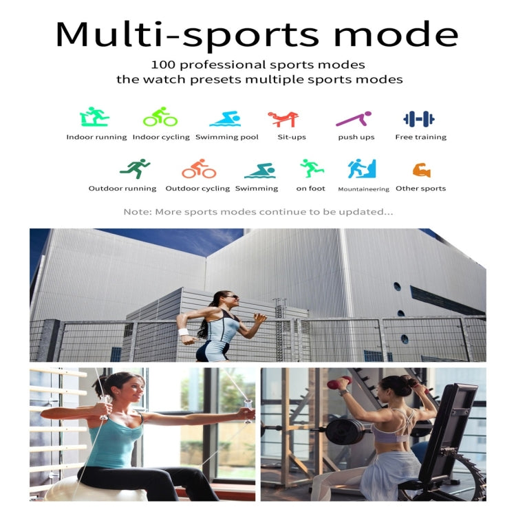 Q3 Max 1.36 inch Color Screen Smart Watch,Leather Strap,Support Heart Rate Monitoring / Blood Pressure Monitoring(Black) by buy2fix