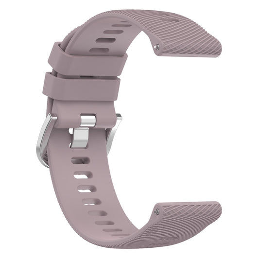 For Garmin Venu SQ 20mm Cross Textured Solid Color Silicone Watch Band(Roland Purple) by buy2fix