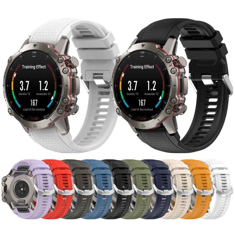 For Amazfit Falcon Dotted Steel Buckle Solid Color Silicone Watch Band(Red) - Watch Bands by buy2fix | Online Shopping UK | buy2fix