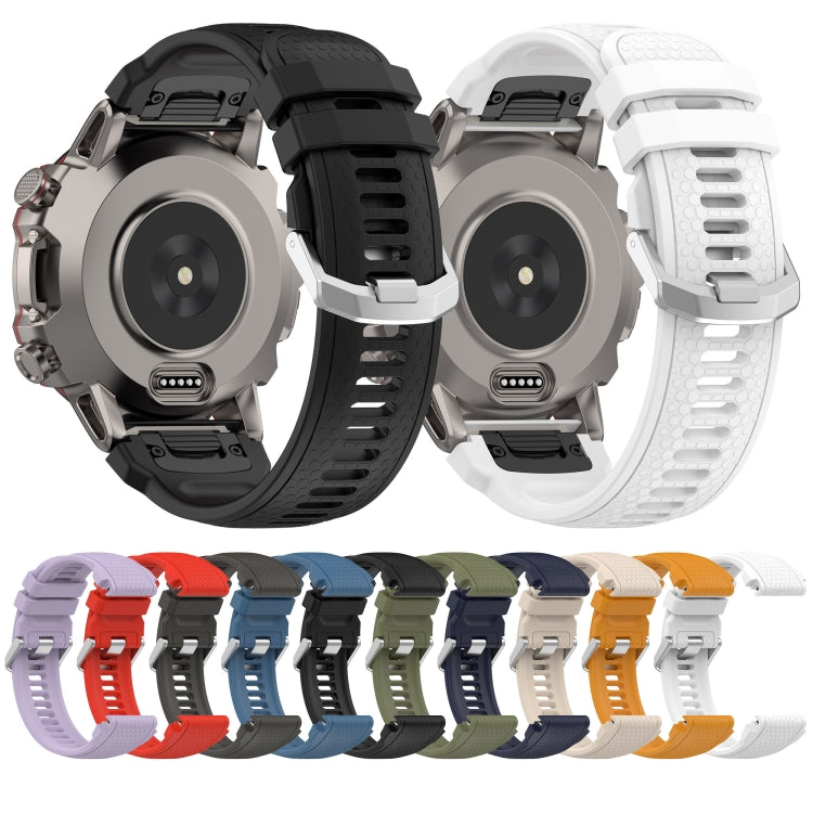For Amazfit Falcon Dotted Steel Buckle Solid Color Silicone Watch Band(Midnight Blue) - Watch Bands by buy2fix | Online Shopping UK | buy2fix