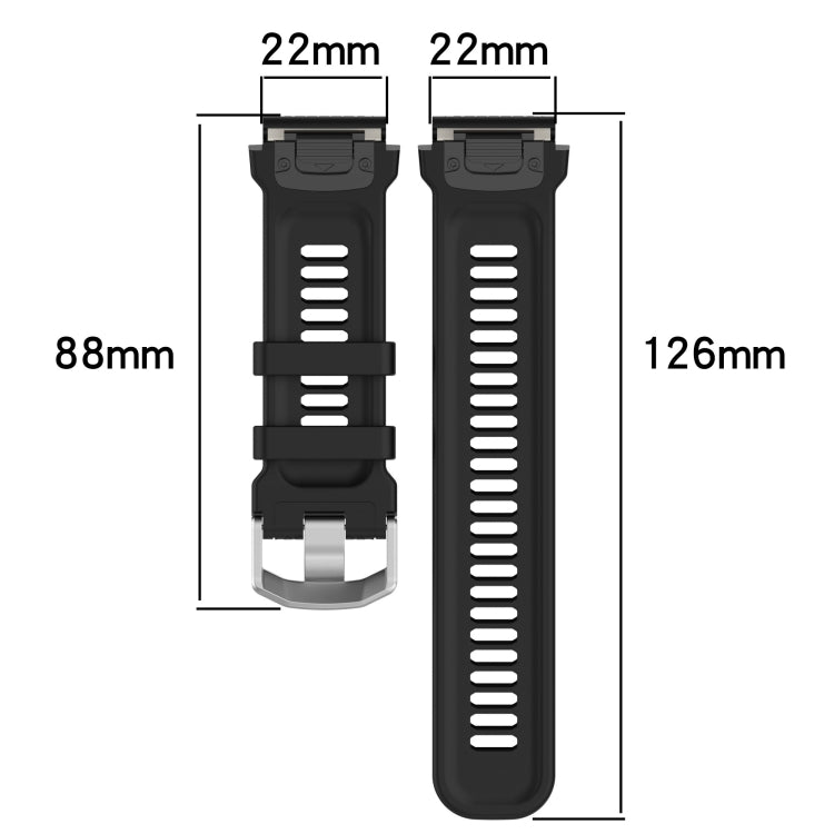 For Amazfit Falcon Dotted Steel Buckle Solid Color Silicone Watch Band(Grey) - Watch Bands by buy2fix | Online Shopping UK | buy2fix