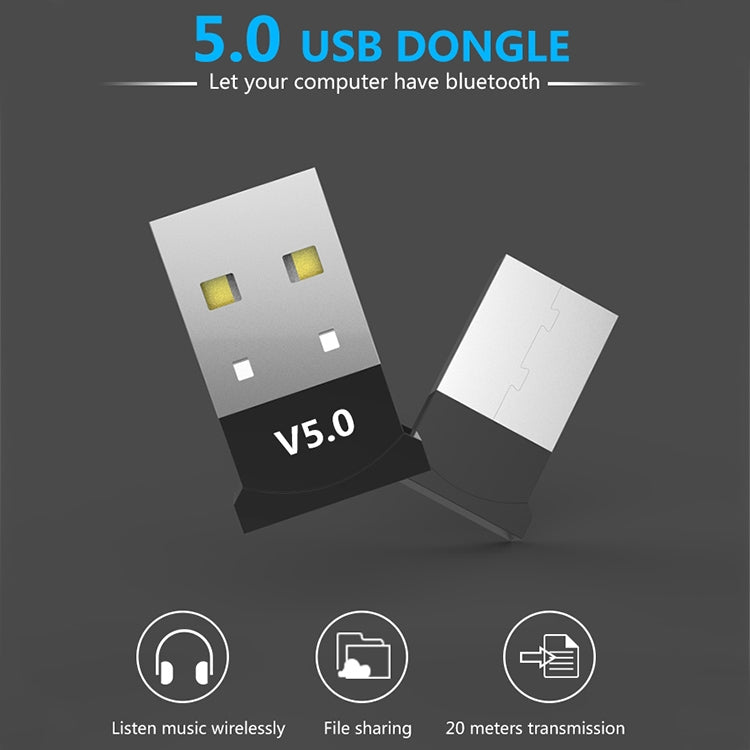 Computer Bluetooth Adapter 5.0 USB Desktop Dongle WiFi Audio Receiver Transmitter - Audio Receiver Transmitter by buy2fix | Online Shopping UK | buy2fix