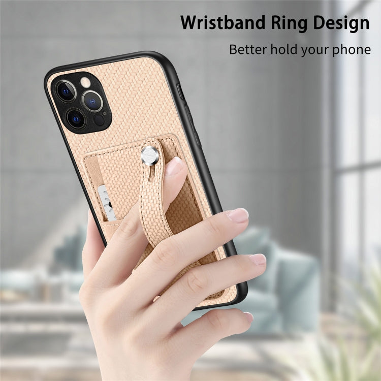 For iPhone 12 Pro Max Wristband Kickstand Card Wallet Back Cover Phone Case with Tool Knife(Black) - iPhone 12 Pro Max Cases by buy2fix | Online Shopping UK | buy2fix