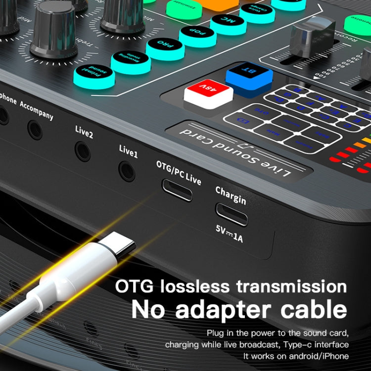 M6 Live Sound Card Multifunctional Wireless Voice Changer Broadcast Mixer - Live Sound Effects Processors by buy2fix | Online Shopping UK | buy2fix