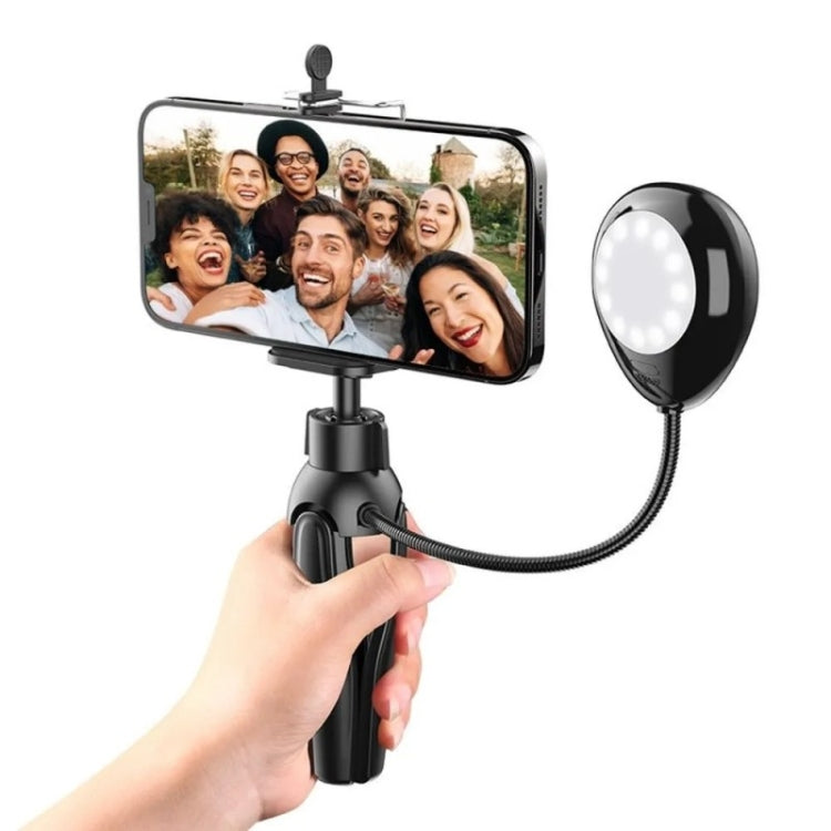 XWJ-S1 Desktop Cell Phone Holder Tripod with LED Lights by buy2fix