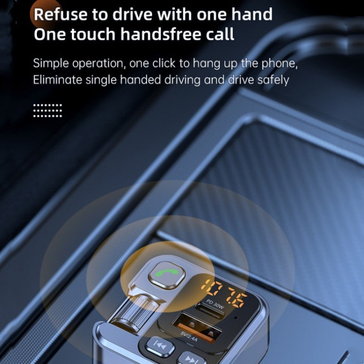 T16 MP3 Player Fast Charger Wireless Bluetooth 5.1 FM Transmitter Hands Free Car Kit by buy2fix
