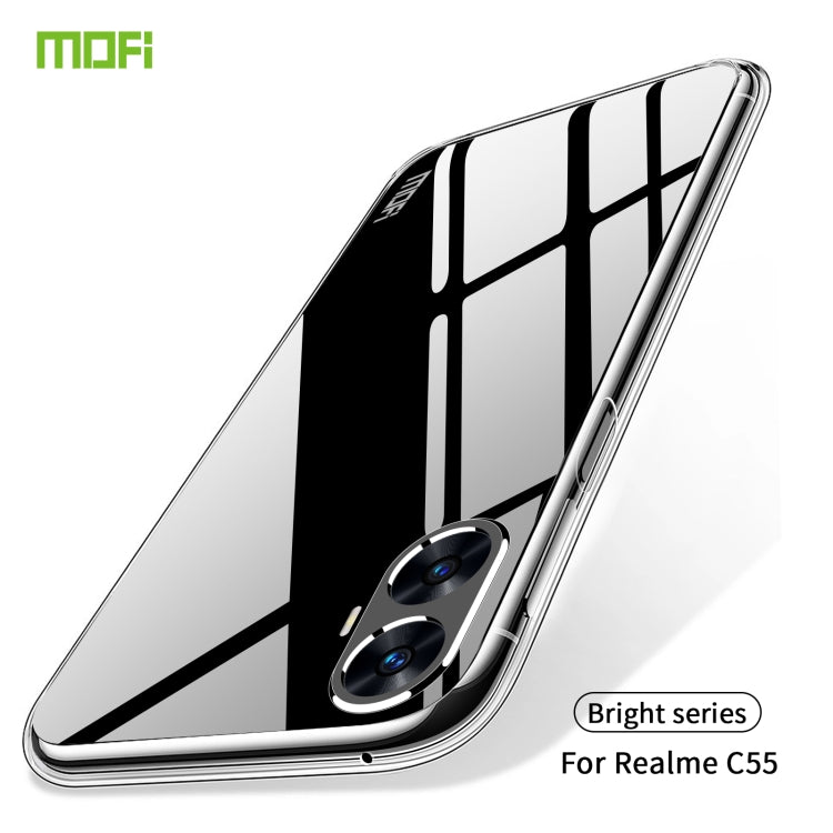 For Realme C55 MOFI Ming Series Ultra-thin TPU Phone Case(Transparent) - Realme Cases by MOFI | Online Shopping UK | buy2fix