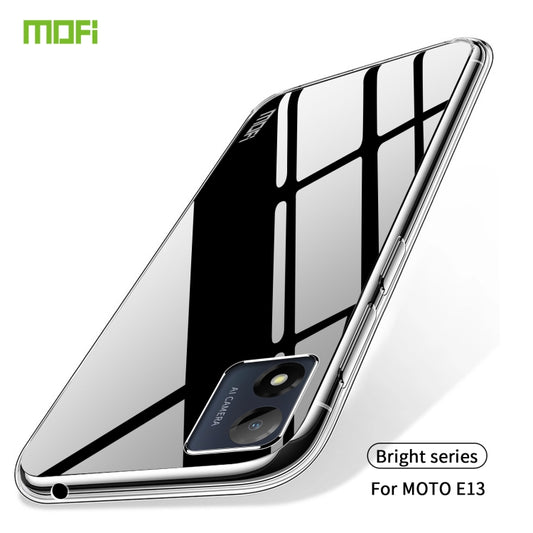 For Motorola Moto E13 MOFI Ming Series Ultra-thin TPU Phone Case(Transparent) by MOFI