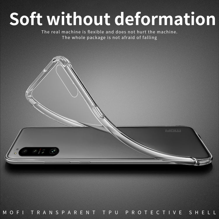 For Sony Xperia 1 V MOFI Ming Series Ultra-thin TPU Phone Case(Transparent) - Sony Cases by MOFI | Online Shopping UK | buy2fix