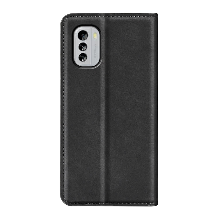 For Nokia G60 5G Retro-skin Magnetic Suction Leather Phone Case(Black) - Nokia Cases by buy2fix | Online Shopping UK | buy2fix