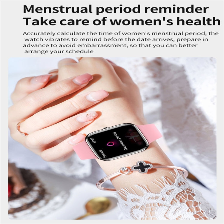 Y9 Pro 1.85 inch Color Screen Smart Watch,Support Heart Rate Monitoring / Blood Pressure Monitoring(Pink) by buy2fix