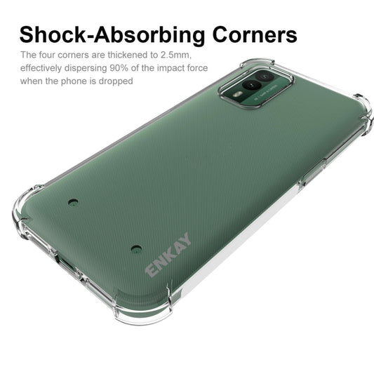 For Nokia XR21 5G ENKAY Transparent TPU Shockproof Phone Case by ENKAY